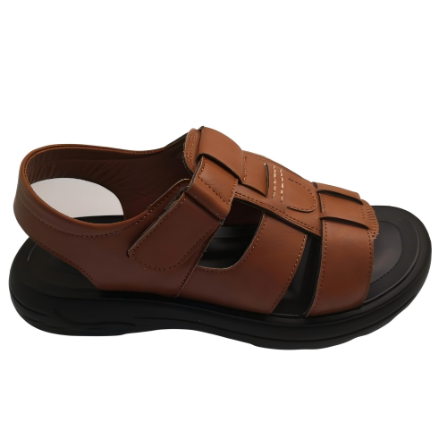 Open Toe Outdoor sandal Non-Slip Buckle Strap Men's Casual Sandals Beach Shoe accept OEM Service Custom Men's Sandals with Flat Soft and Comfortable Style Size PU sporty men's beach sandals arab arabic pu sandal