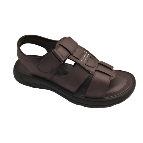 Open Toe Outdoor sandal Non-Slip Buckle Strap Men's Casual Sandals Beach Shoe accept OEM Service Custom Men's Sandals with Flat Soft and Comfortable Style Size PU sporty men's beach sandals arab arabic pu sandal