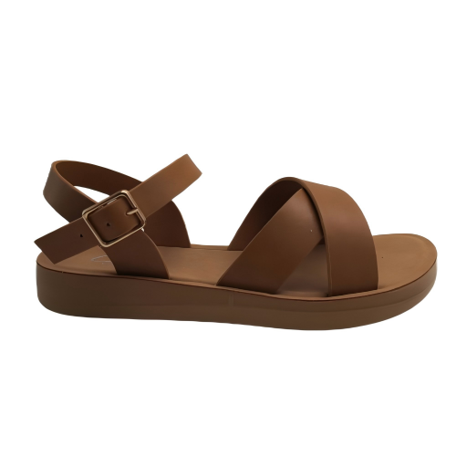 Woman sandal flat sandals cross strap ankle useful sandal