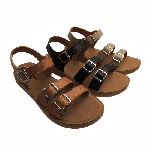 Sandals Walking Casual Flat Sandals Summer Comfortable Slip On Belt Buckles Slides Slippers Outdoor Anti Slip Platform Women sandal