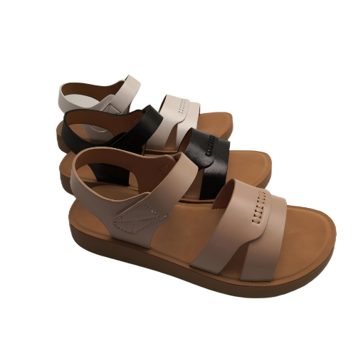 sandal shoes fashionable cross-strap PU upper Cross-strap summer great top women's sandal elegant design sandal comfort flat lady sandal shoes