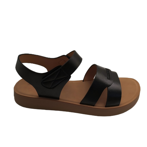 andal shoes fashionable cross-strap PU upper Cross-strap summer great top women's sandal elegant design sandal comfort flat lady sandal shoes